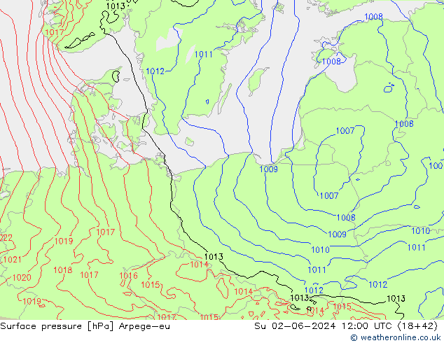 ciśnienie Arpege-eu nie. 02.06.2024 12 UTC