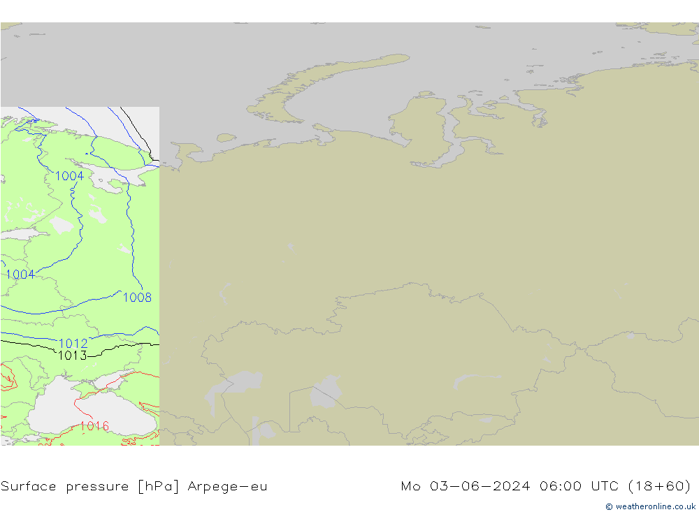 Bodendruck Arpege-eu Mo 03.06.2024 06 UTC