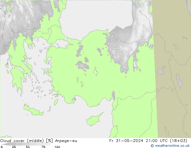 Bewolking (Middelb.) Arpege-eu vr 31.05.2024 21 UTC