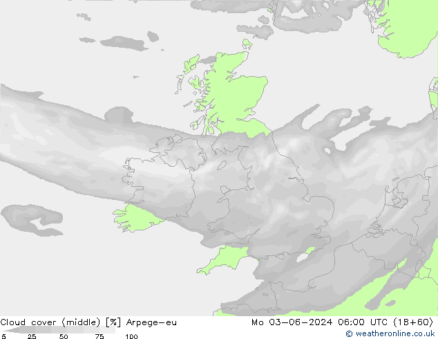 Nubi medie Arpege-eu lun 03.06.2024 06 UTC