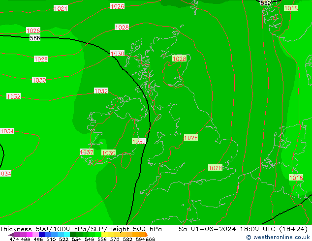 Thck 500-1000гПа Arpege-eu сб 01.06.2024 18 UTC
