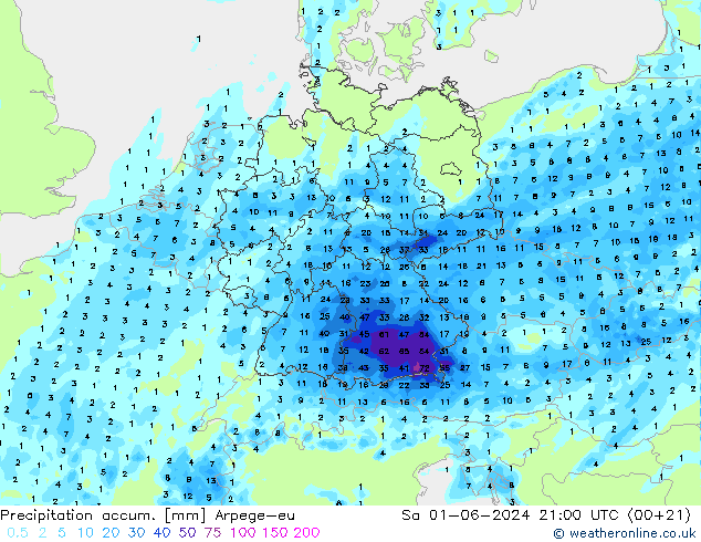 Nied. akkumuliert Arpege-eu Sa 01.06.2024 21 UTC