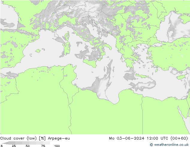 облака (низкий) Arpege-eu пн 03.06.2024 12 UTC
