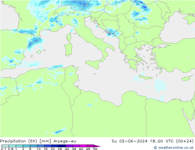  (6h) Arpege-eu  02.06.2024 00 UTC