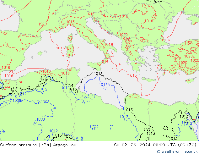      Arpege-eu  02.06.2024 06 UTC