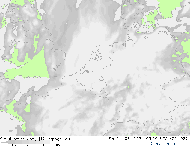 Bulutlar (düşük) Arpege-eu Cts 01.06.2024 03 UTC