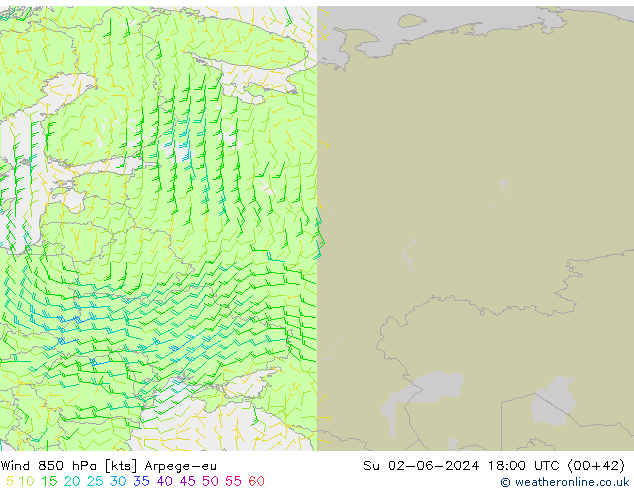  850 hPa Arpege-eu  02.06.2024 18 UTC