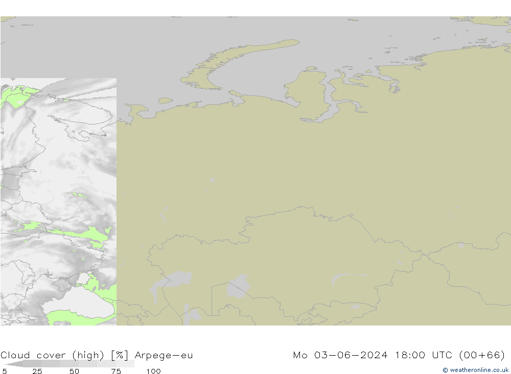 Bewolking (Hoog) Arpege-eu ma 03.06.2024 18 UTC
