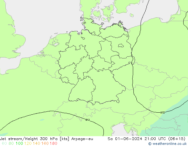 Jet Akımları Arpege-eu Cts 01.06.2024 21 UTC