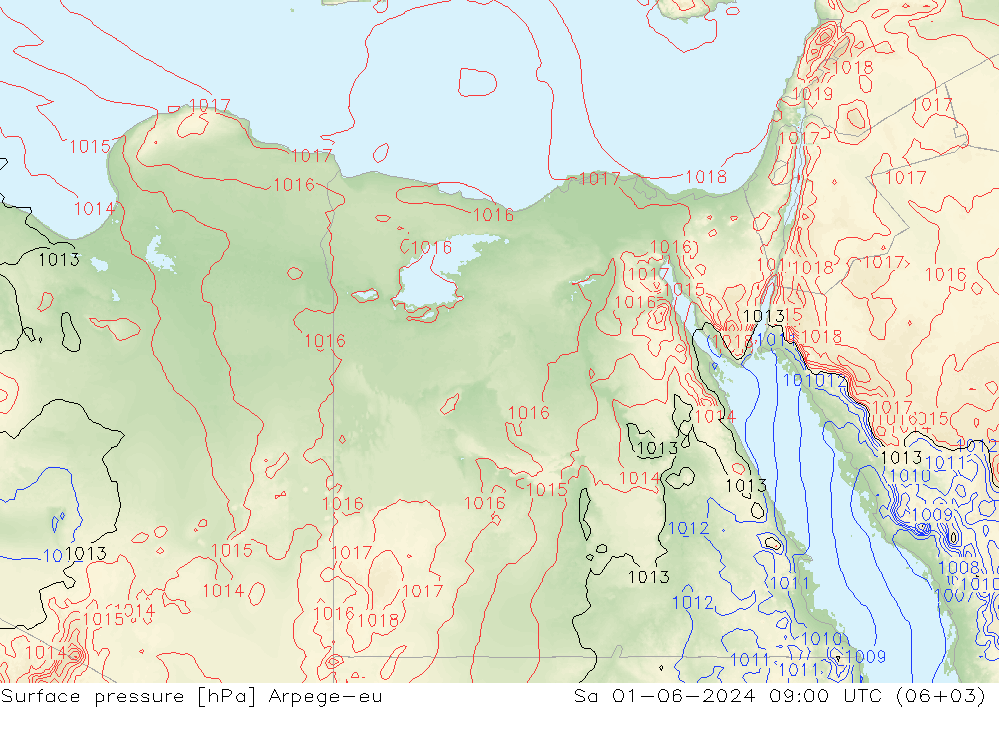 ciśnienie Arpege-eu so. 01.06.2024 09 UTC