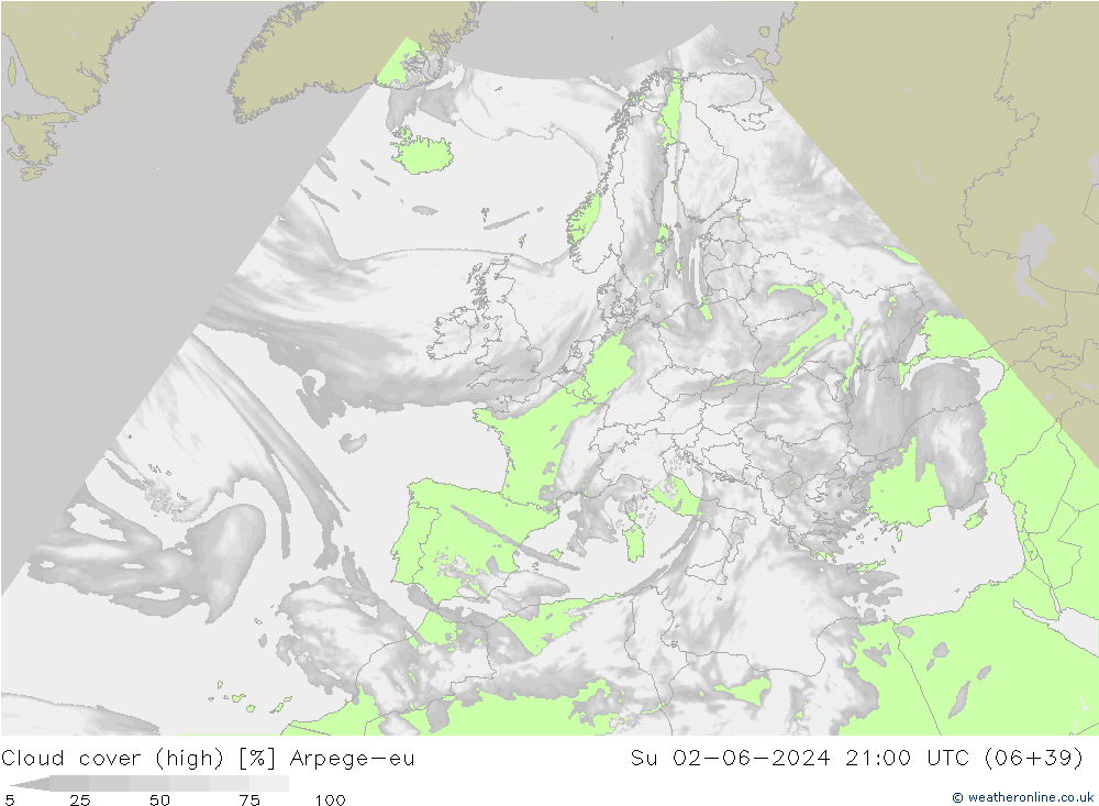 облака (средний) Arpege-eu Вс 02.06.2024 21 UTC