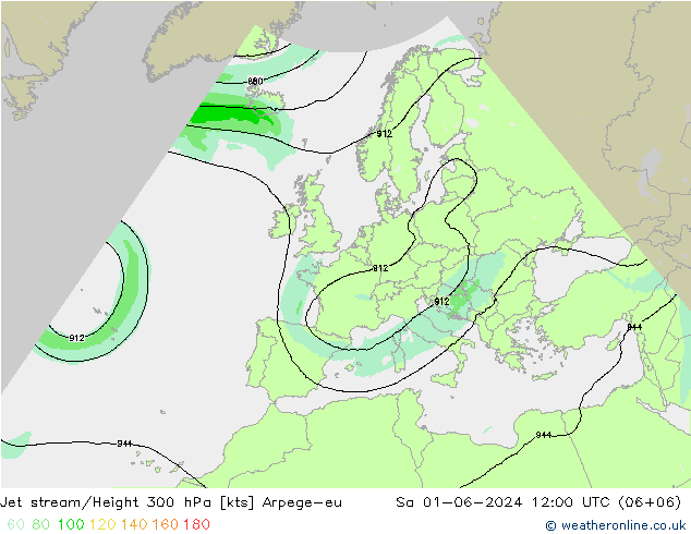 高速氣流 Arpege-eu 星期六 01.06.2024 12 UTC