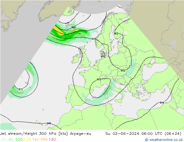 Polarjet Arpege-eu So 02.06.2024 06 UTC