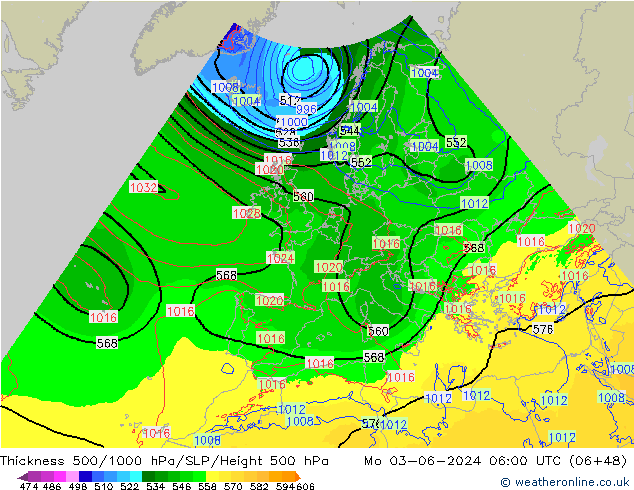 Thck 500-1000hPa Arpege-eu Mo 03.06.2024 06 UTC