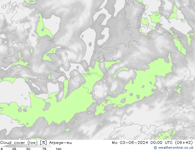 Nubes bajas Arpege-eu lun 03.06.2024 00 UTC