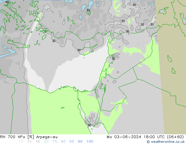 RV 700 hPa Arpege-eu ma 03.06.2024 18 UTC