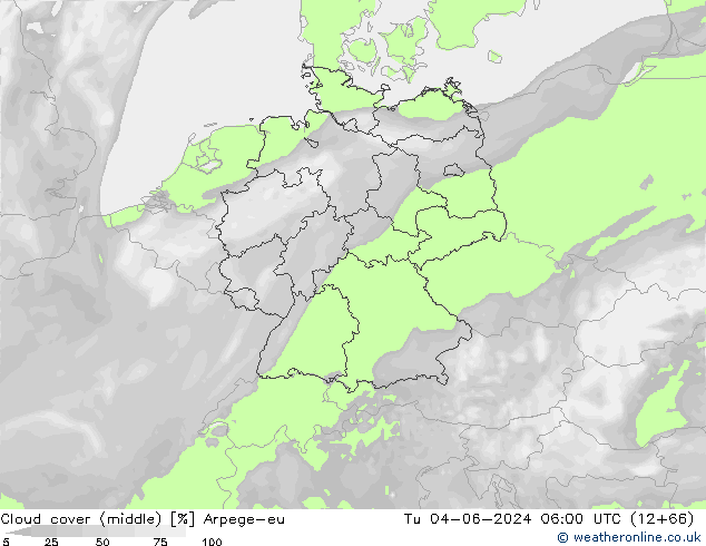 Nubi medie Arpege-eu mar 04.06.2024 06 UTC