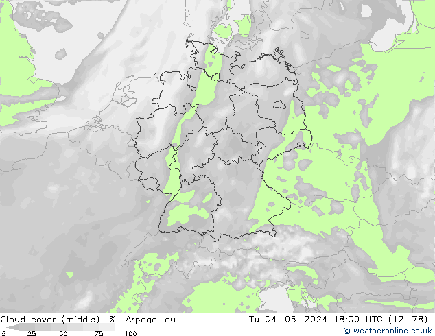 Bulutlar (orta) Arpege-eu Sa 04.06.2024 18 UTC