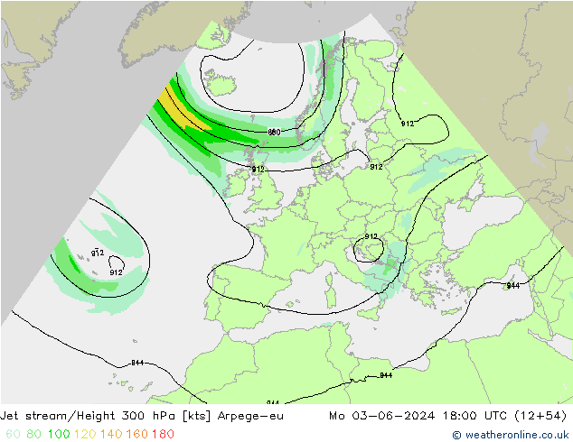 Polarjet Arpege-eu Mo 03.06.2024 18 UTC