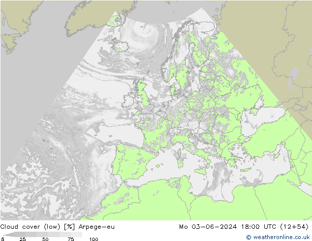 Wolken (tief) Arpege-eu Mo 03.06.2024 18 UTC