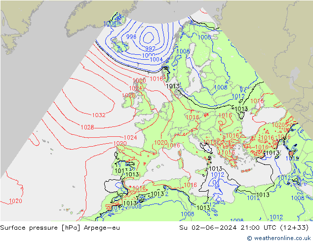 ciśnienie Arpege-eu nie. 02.06.2024 21 UTC