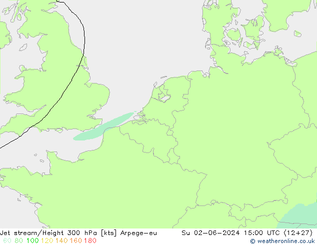 Jet Akımları Arpege-eu Paz 02.06.2024 15 UTC