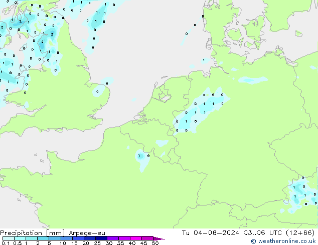 Yağış Arpege-eu Sa 04.06.2024 06 UTC