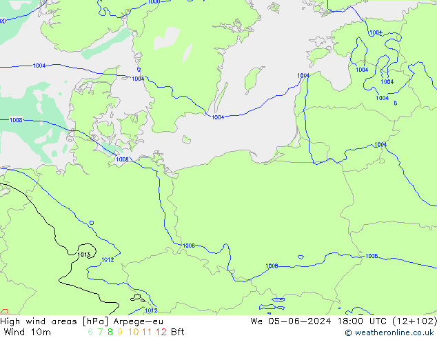 Izotacha Arpege-eu śro. 05.06.2024 18 UTC