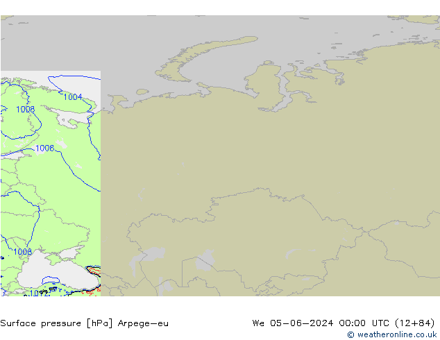 Yer basıncı Arpege-eu Çar 05.06.2024 00 UTC