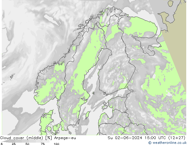 Wolken (mittel) Arpege-eu So 02.06.2024 15 UTC