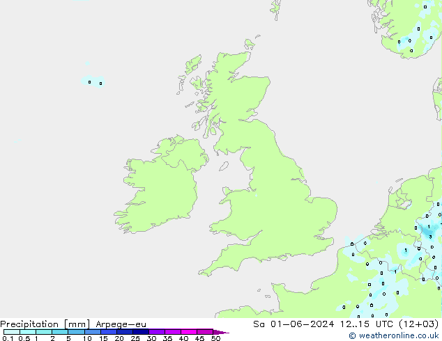 Precipitazione Arpege-eu sab 01.06.2024 15 UTC