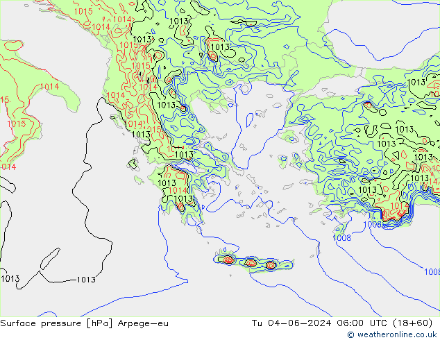 ciśnienie Arpege-eu wto. 04.06.2024 06 UTC