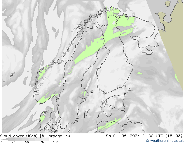 Bulutlar (yüksek) Arpege-eu Cts 01.06.2024 21 UTC