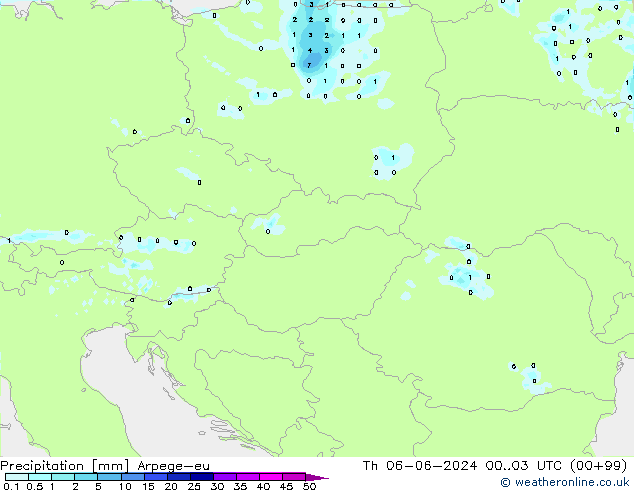 Yağış Arpege-eu Per 06.06.2024 03 UTC
