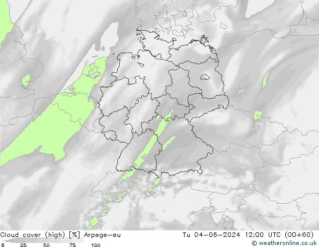 nuvens (high) Arpege-eu Ter 04.06.2024 12 UTC