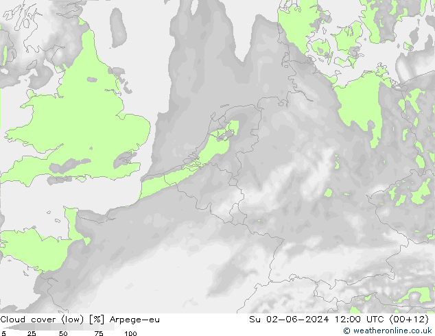 Wolken (tief) Arpege-eu So 02.06.2024 12 UTC