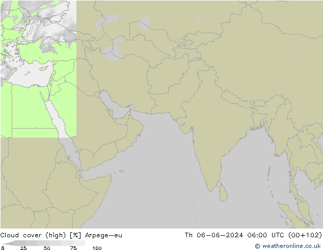 Bulutlar (yüksek) Arpege-eu Per 06.06.2024 06 UTC