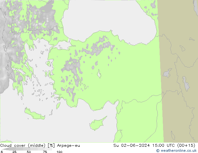 Bulutlar (orta) Arpege-eu Paz 02.06.2024 15 UTC