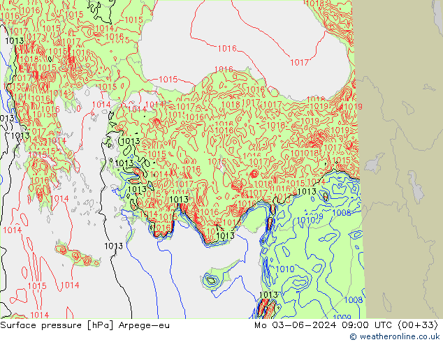      Arpege-eu  03.06.2024 09 UTC