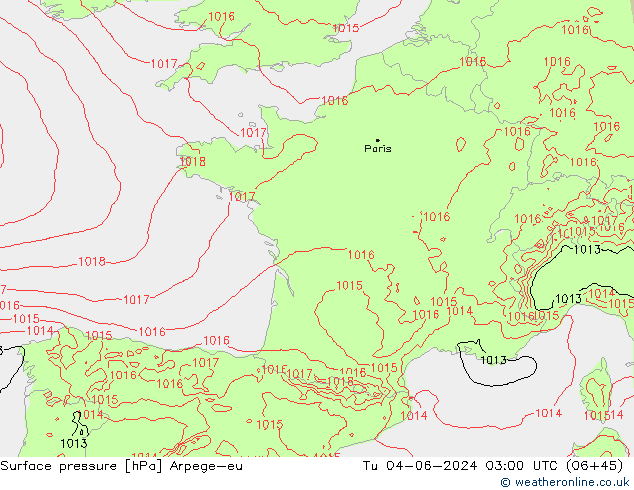 ciśnienie Arpege-eu wto. 04.06.2024 03 UTC