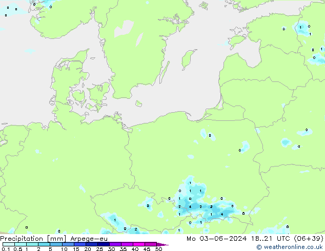 Neerslag Arpege-eu ma 03.06.2024 21 UTC