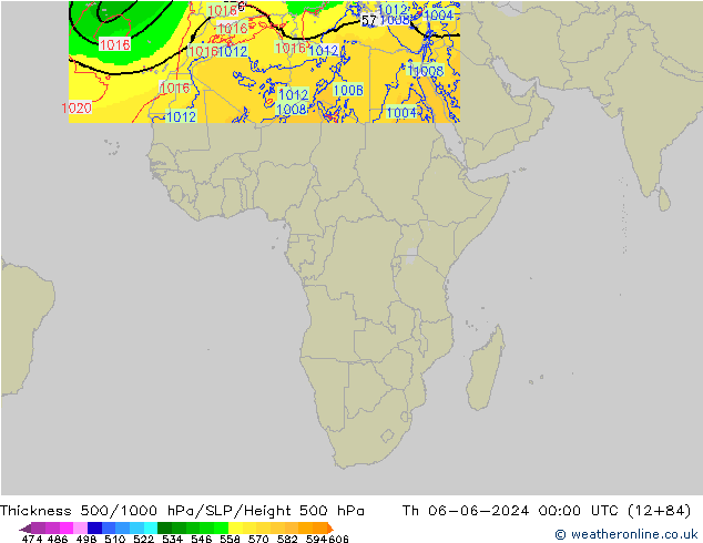 Thck 500-1000hPa Arpege-eu  06.06.2024 00 UTC