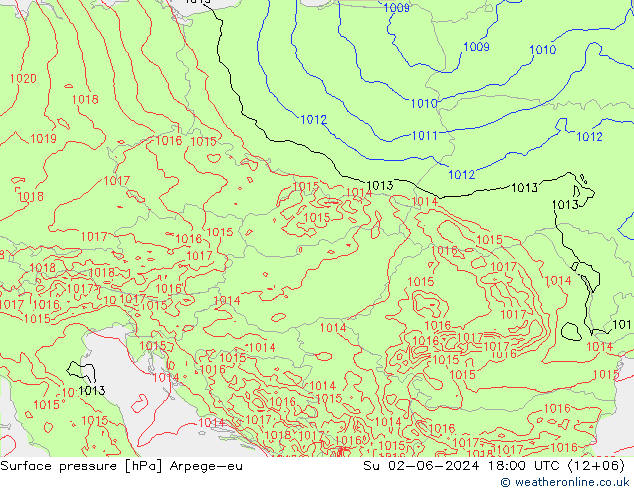 ciśnienie Arpege-eu nie. 02.06.2024 18 UTC