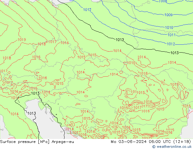 ciśnienie Arpege-eu pon. 03.06.2024 06 UTC