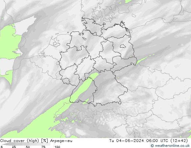 nuvens (high) Arpege-eu Ter 04.06.2024 06 UTC