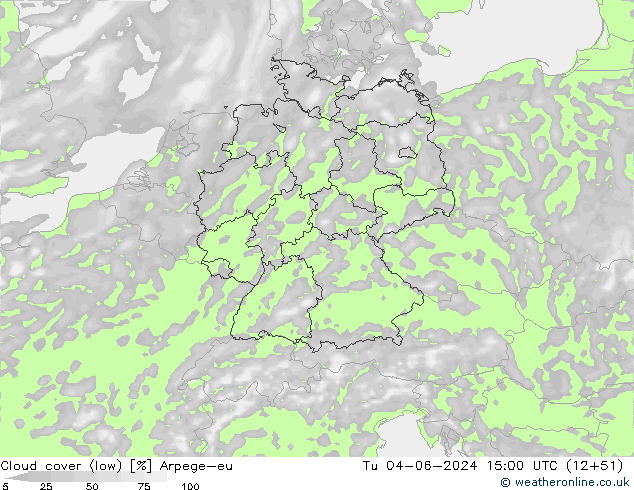 облака (низкий) Arpege-eu вт 04.06.2024 15 UTC