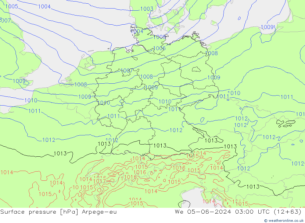 ciśnienie Arpege-eu śro. 05.06.2024 03 UTC