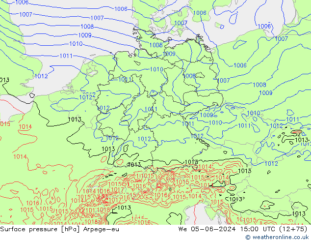 ciśnienie Arpege-eu śro. 05.06.2024 15 UTC