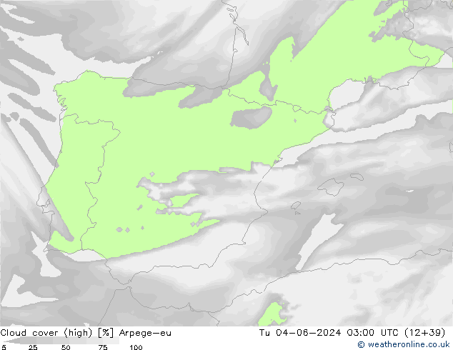 Bewolking (Hoog) Arpege-eu di 04.06.2024 03 UTC