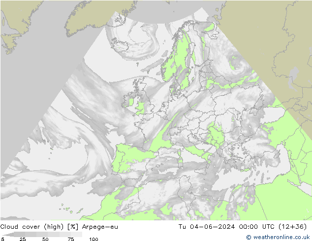Wolken (hohe) Arpege-eu Di 04.06.2024 00 UTC